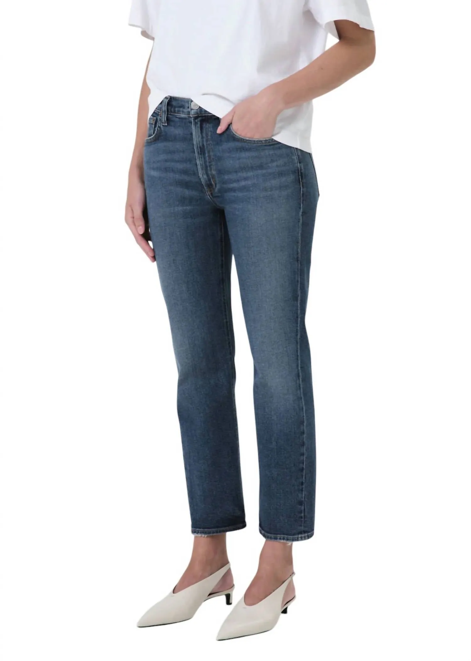 Agolde - Kye Mid-rise Slim Fit Jeans
