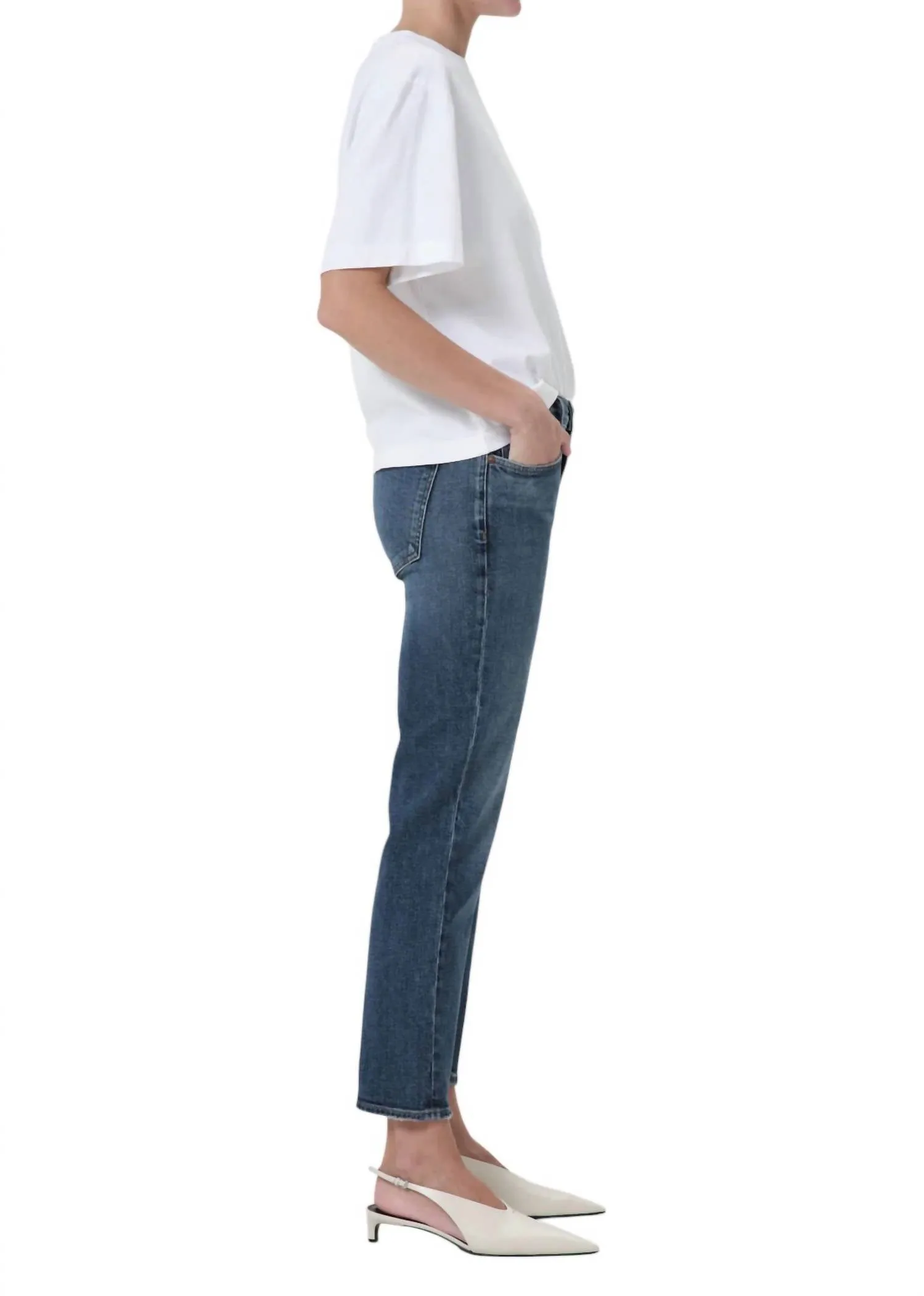 Agolde - Kye Mid-rise Slim Fit Jeans