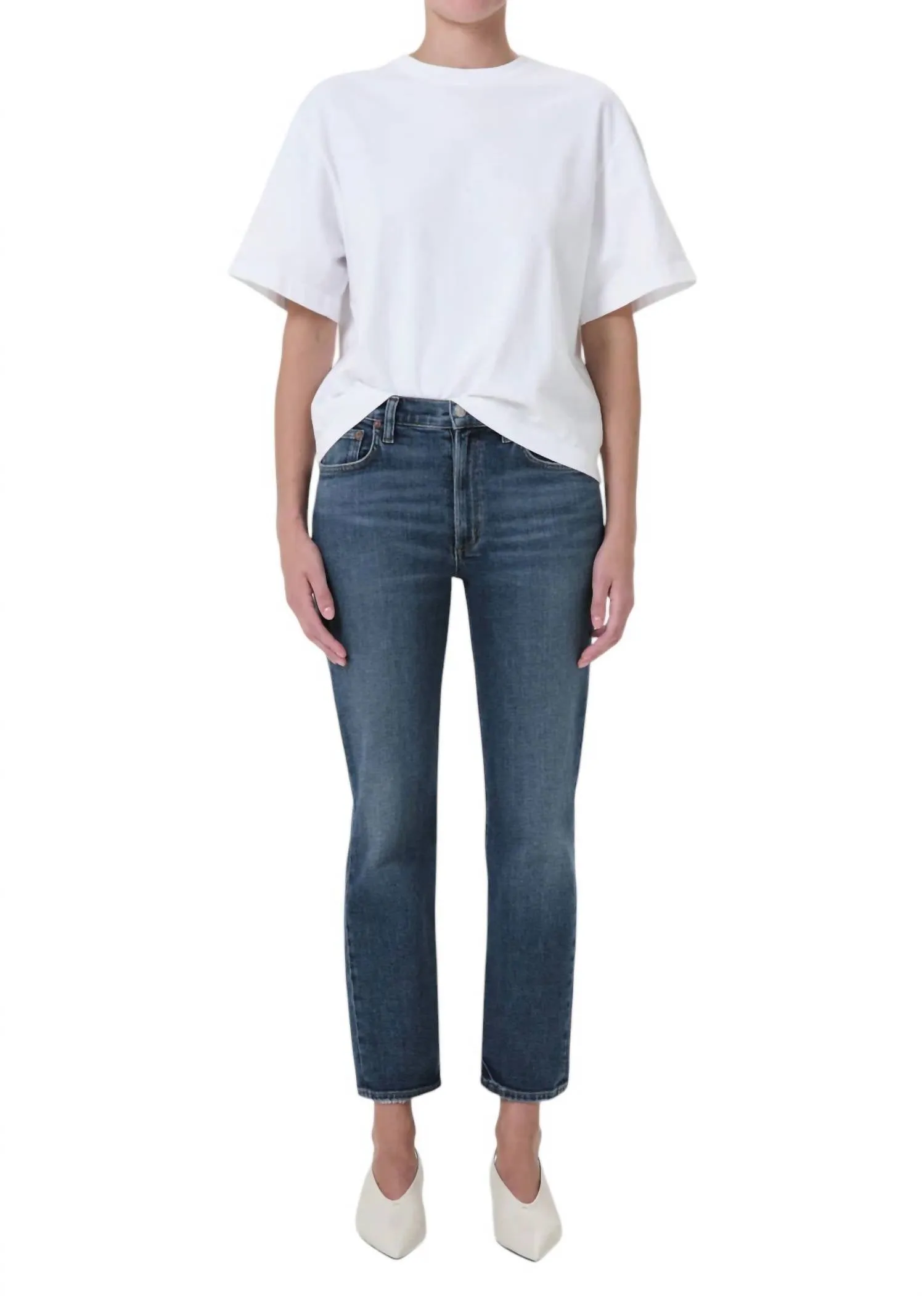 Agolde - Kye Mid-rise Slim Fit Jeans