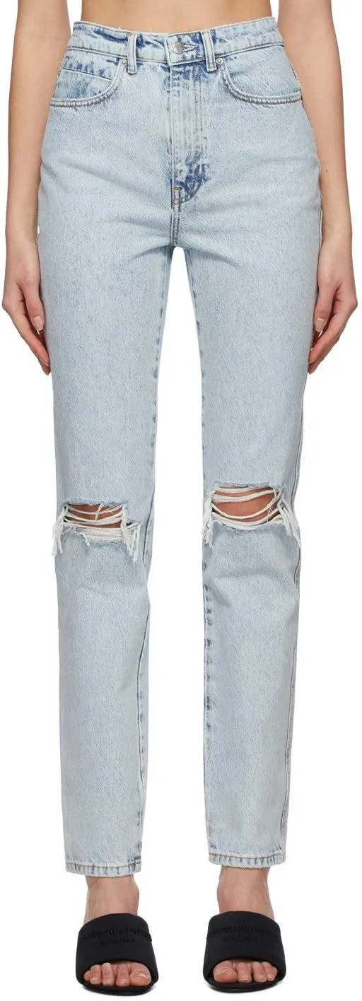 Alexander Wang Blue Dipped Back Jeans