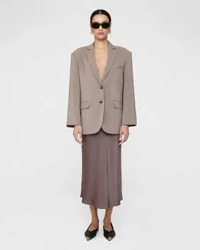 BAR SILK SKIRT / IRON