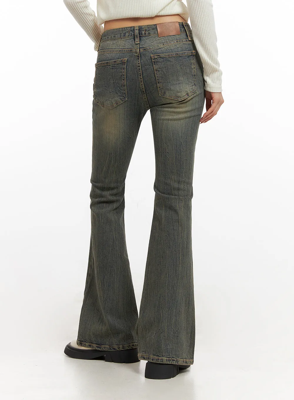 Caroline Slim Fit Flared Jeans CN428