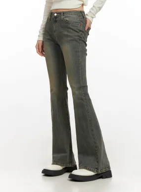 Caroline Slim Fit Flared Jeans CN428