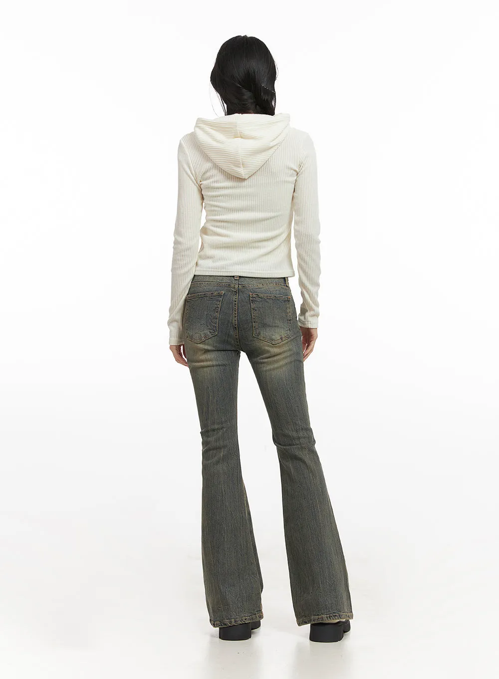 Caroline Slim Fit Flared Jeans CN428