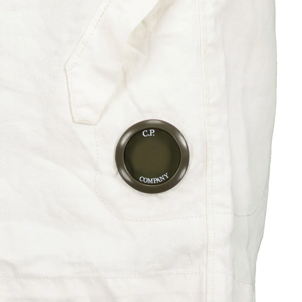 C.P. Plated Linen Lens Cargo Shorts