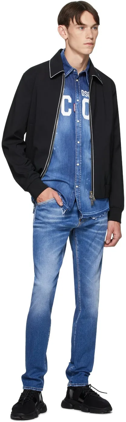 Dsquared2 Blue Cool Guy Proper Wash Jeans