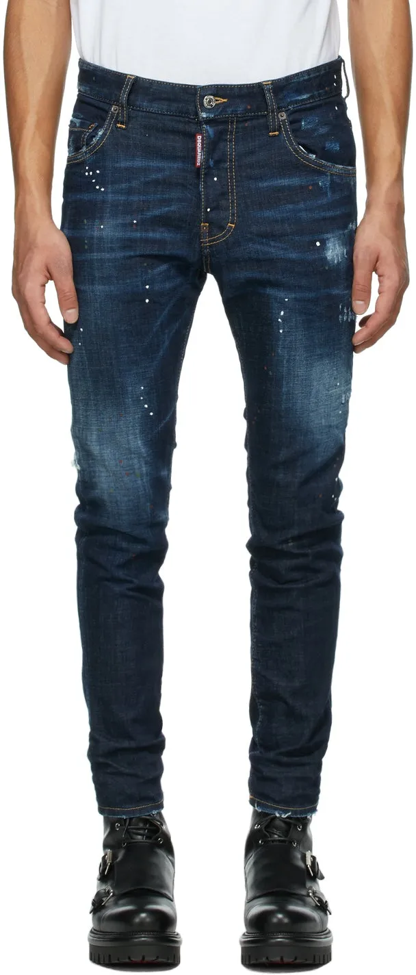Dsquared2 Blue Zlatan IbrahimoviÄ‡ Edition Icon Talent Skater Jeans