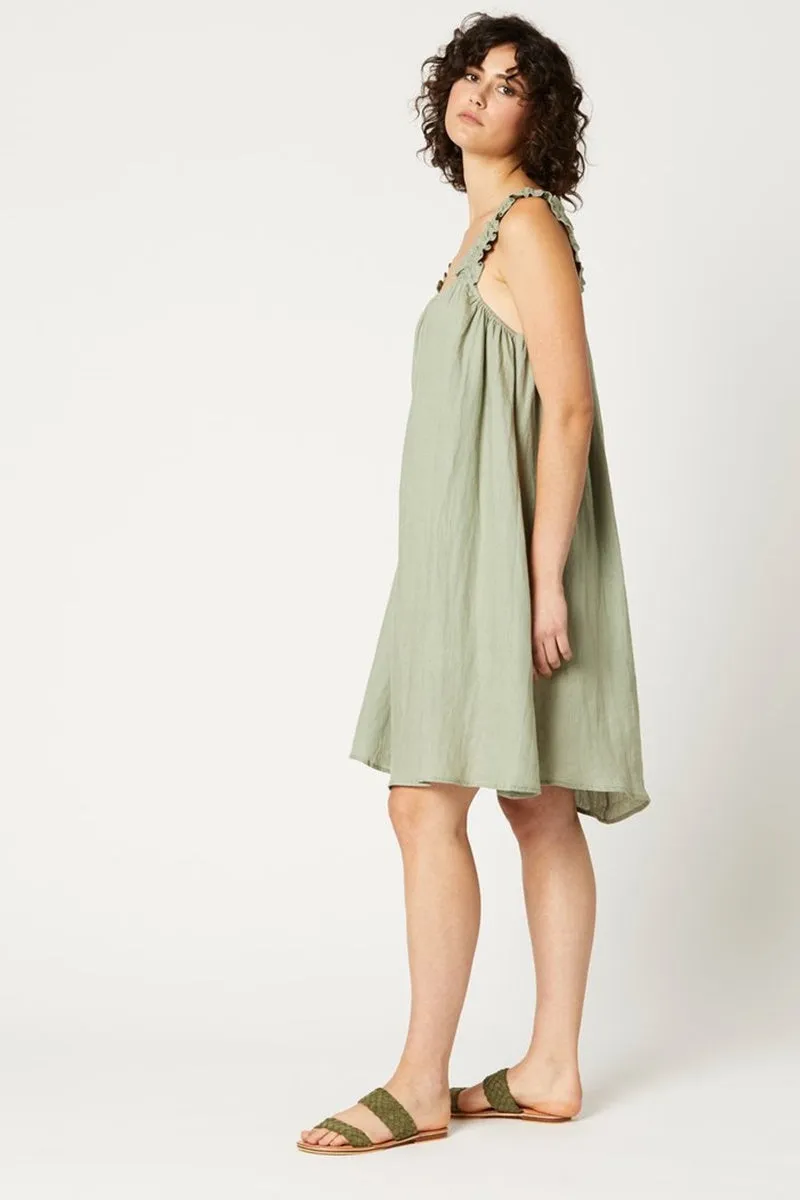 Eb & Ive - Nala Midi Dress - Sage