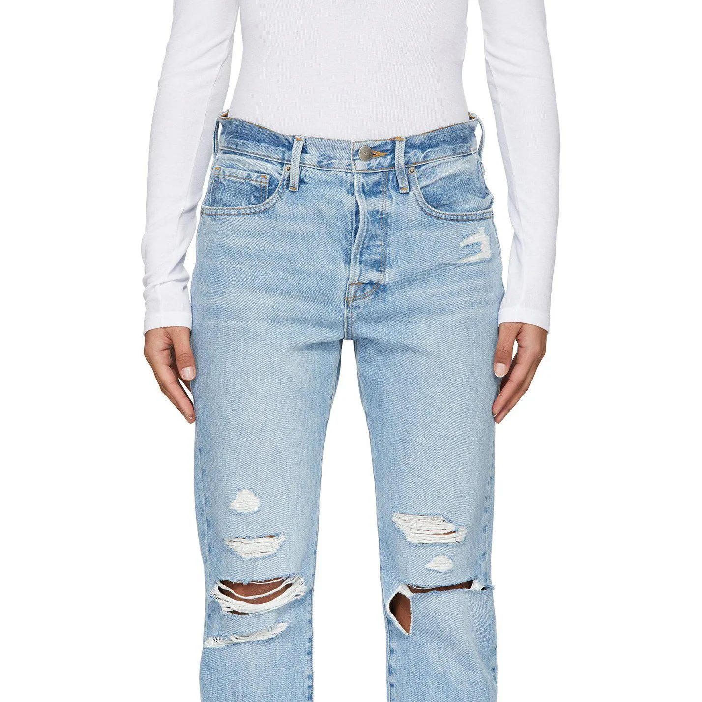 Frame Blue 'Le Original' Mix Pocket Jeans