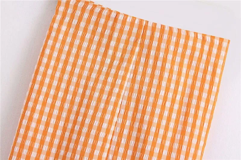 GINGHAM CHECK SKIRT