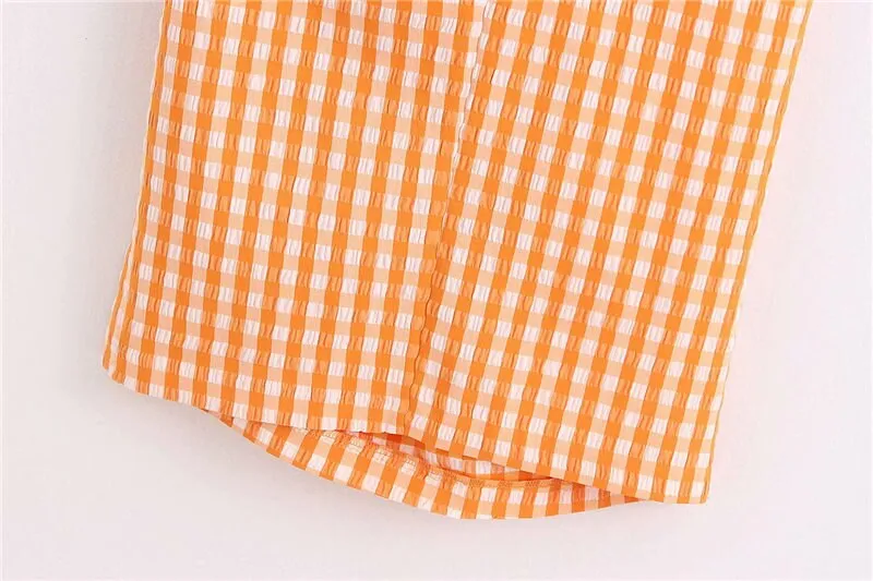 GINGHAM CHECK SKIRT