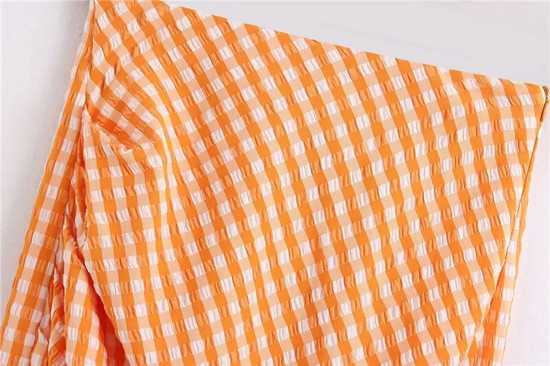 GINGHAM CHECK SKIRT