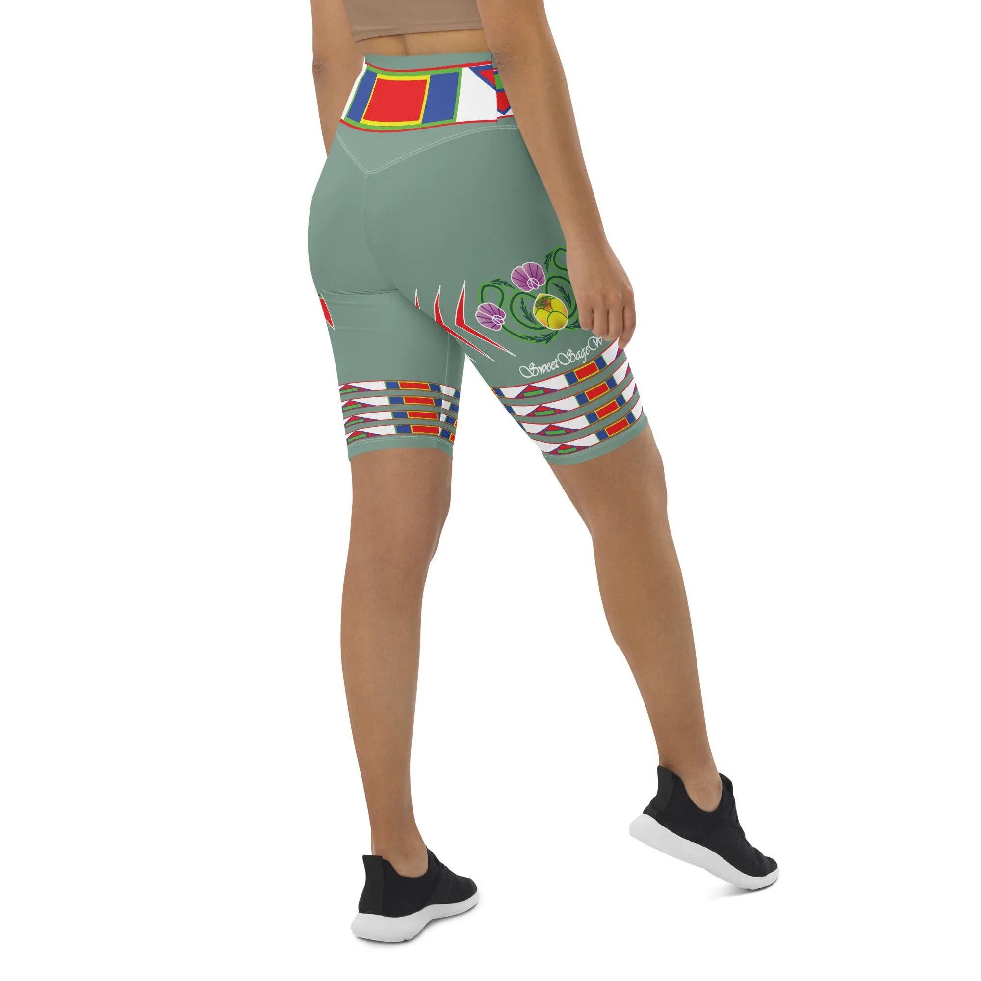 Gratitude Moss Biker Shorts