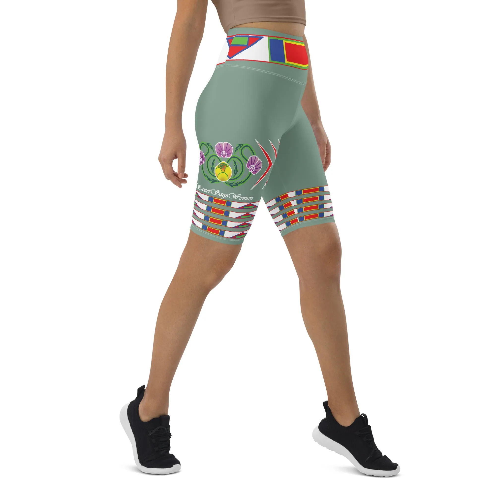Gratitude Moss Biker Shorts
