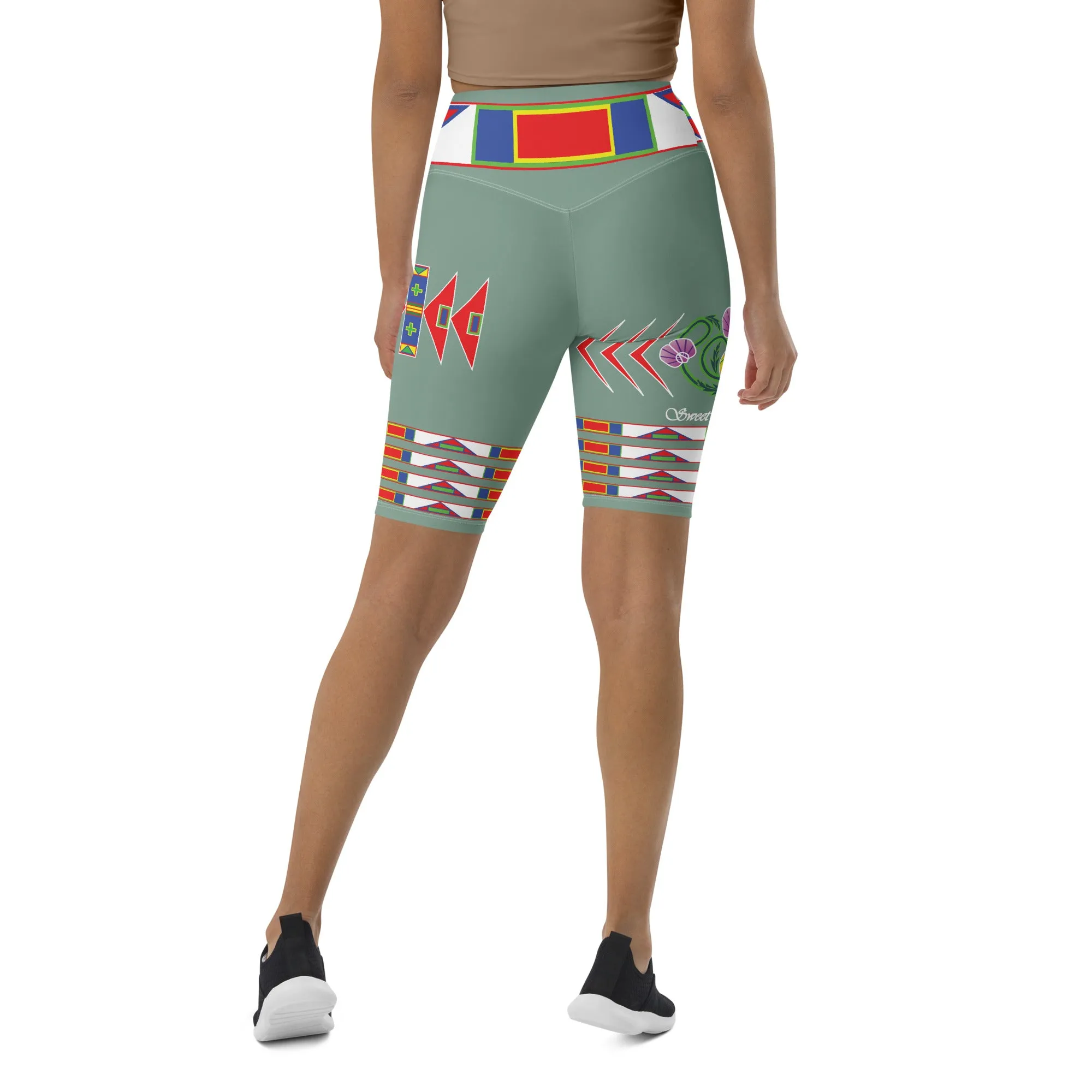 Gratitude Moss Biker Shorts