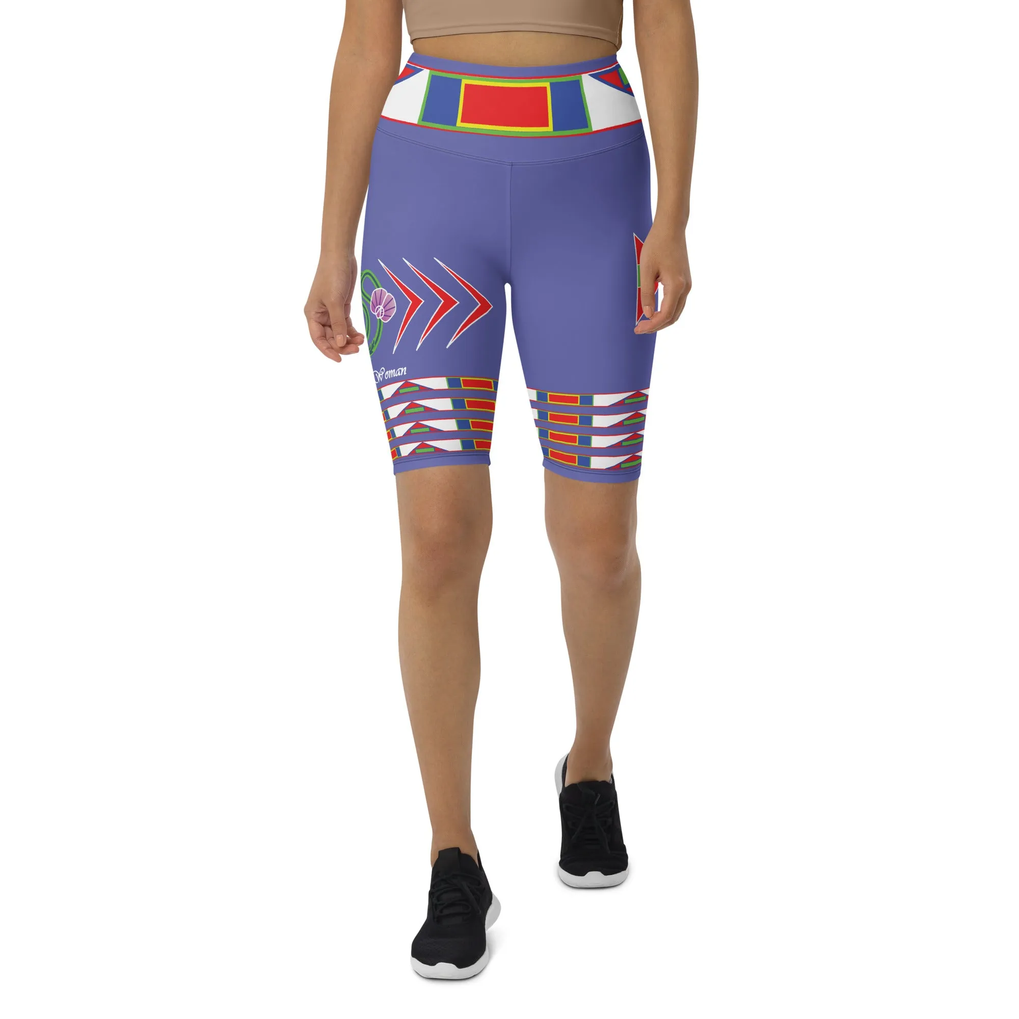 Gratitude Peri Biker Shorts