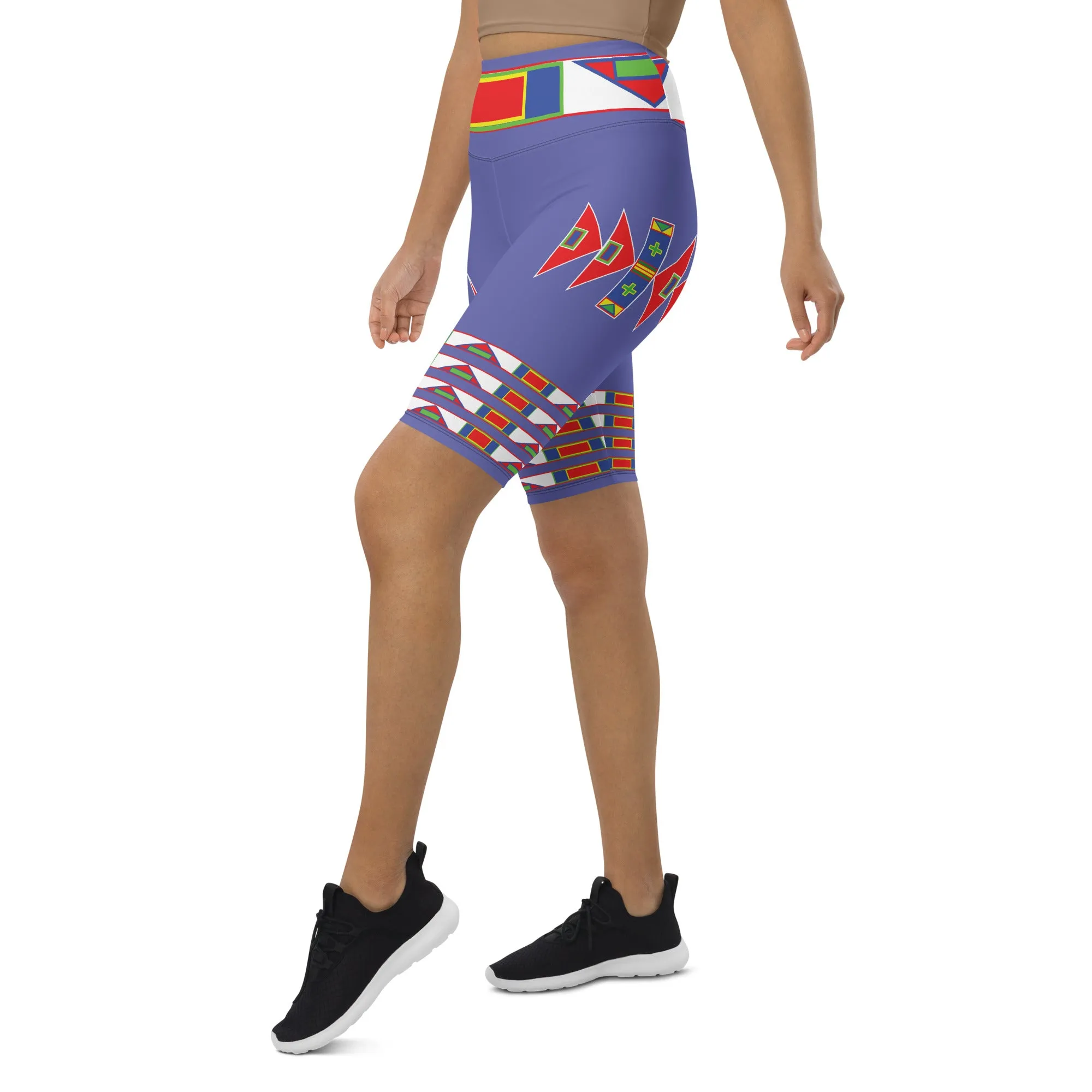 Gratitude Peri Biker Shorts