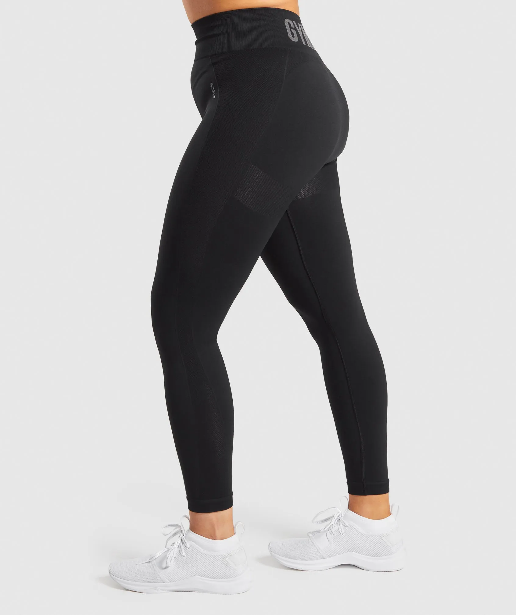 Gymshark Flex High Waisted Leggings - Black/Charcoal