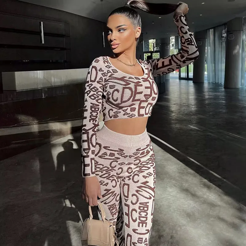 Hip-Lifting Leggings Two-Piece Suit