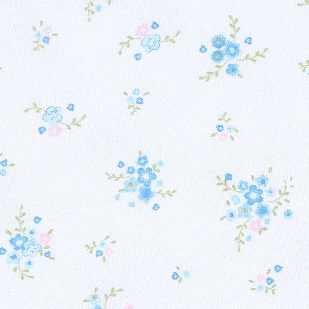 Magnolia Baby Girls Blue Samantha's Classics Smocked Floral Pant Set