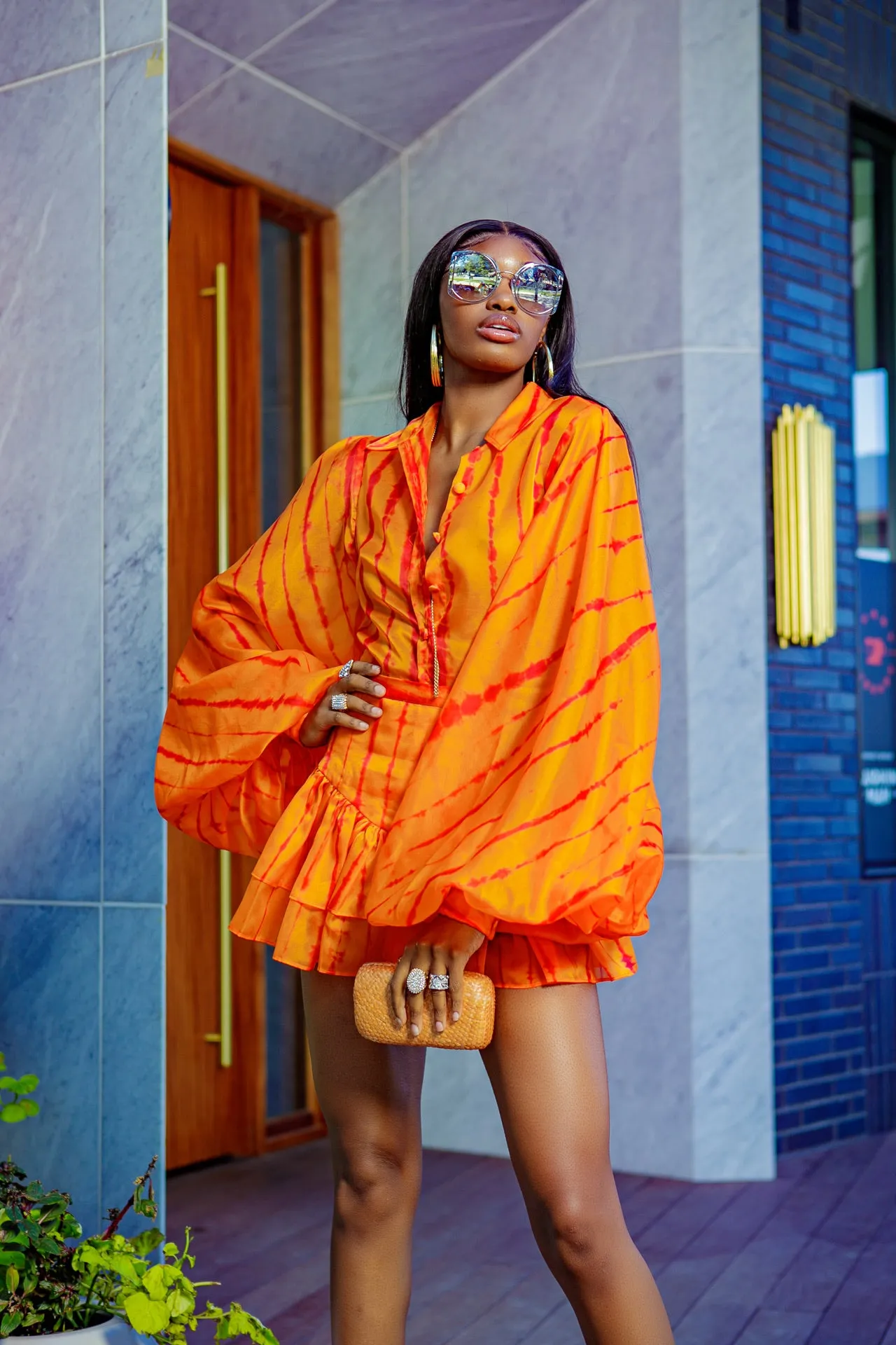 Orange Doreen Skirt