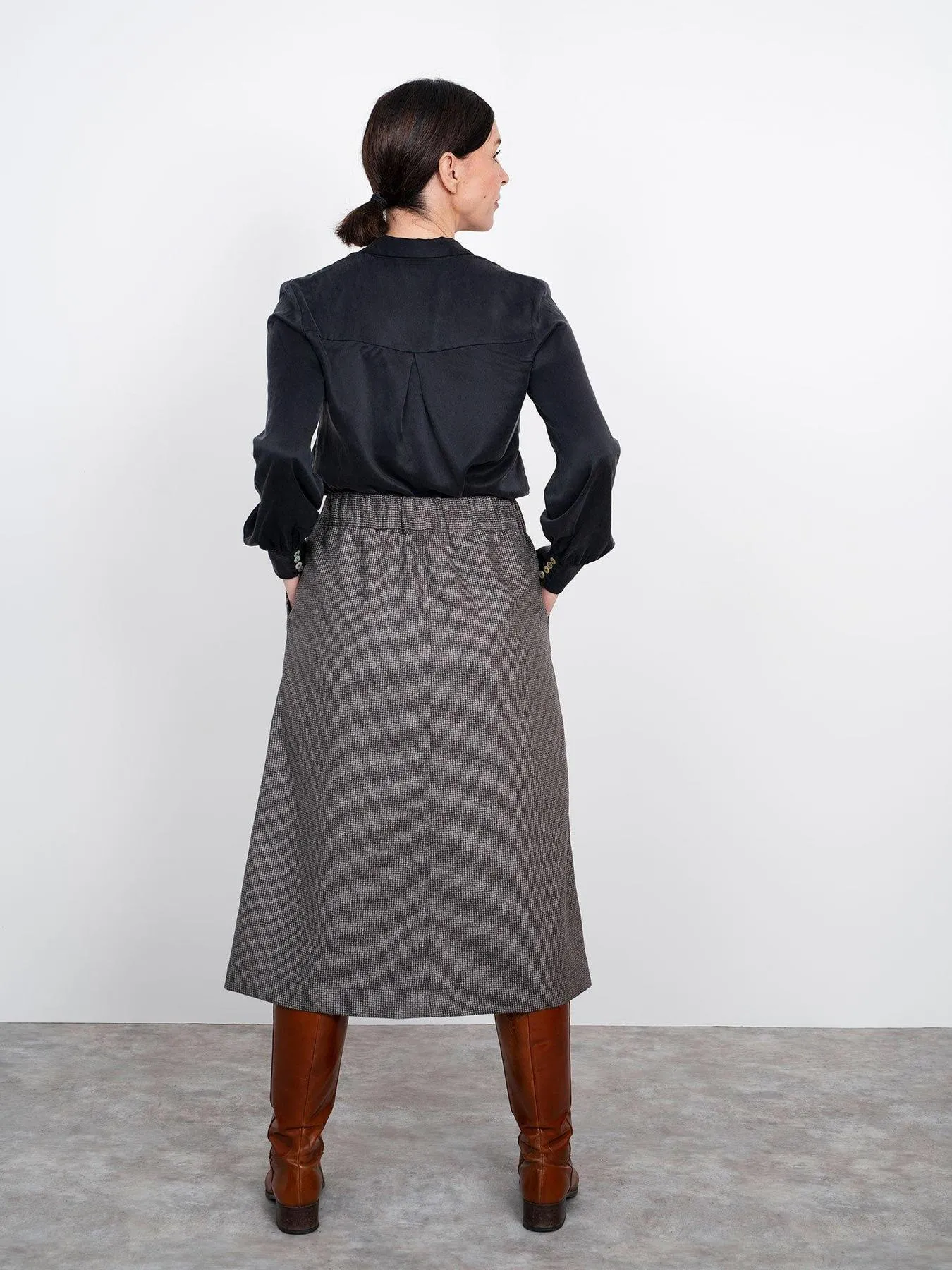 THE ASSEMBLY LINE • A-Line Midi Skirt Sewing Pattern (XS - L)