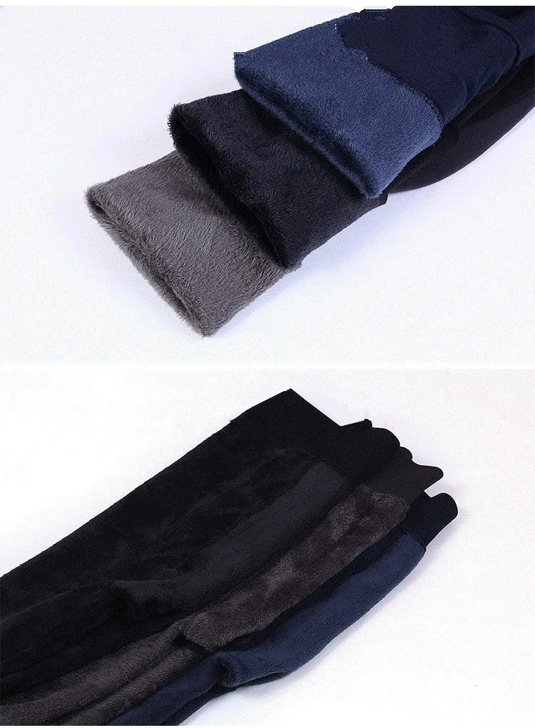 Womens Winter Velvet Insulated Leggings High Waisted