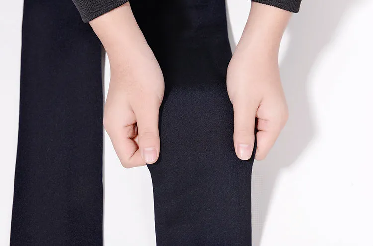 Womens Winter Velvet Insulated Leggings High Waisted
