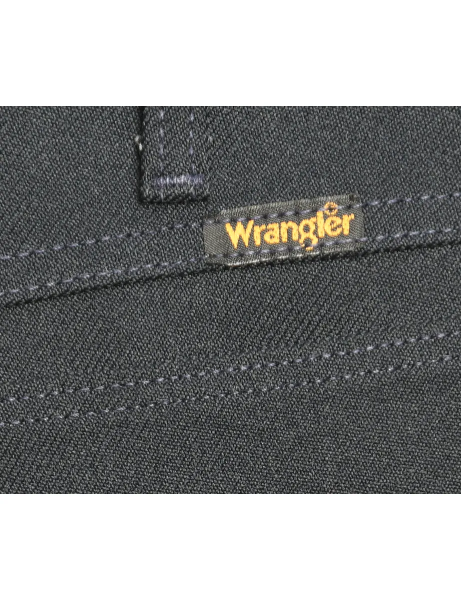 Wrangler Casual 1970s Dark Grey Trousers - W32 L32